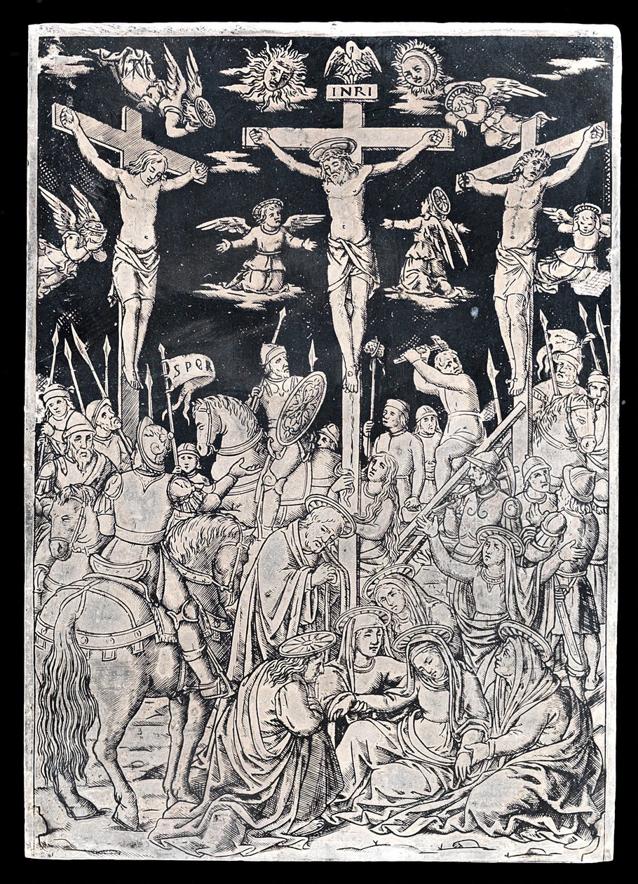Pax mit Christus am Kreuz von Italian 15th Century