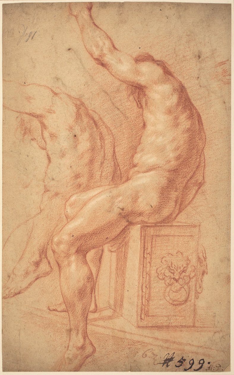 Ein sitzender Akt von Italian 17th Century