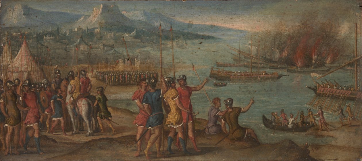 Eine Seeschlacht von Italian Master