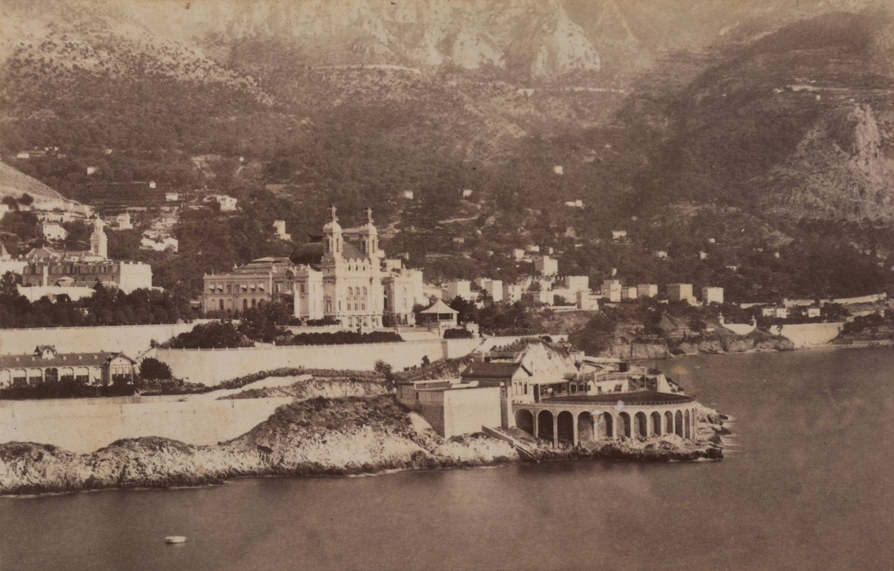 Der Golf von Montecarlo, 07/1887 (s/w Foto) von Italian Photographer