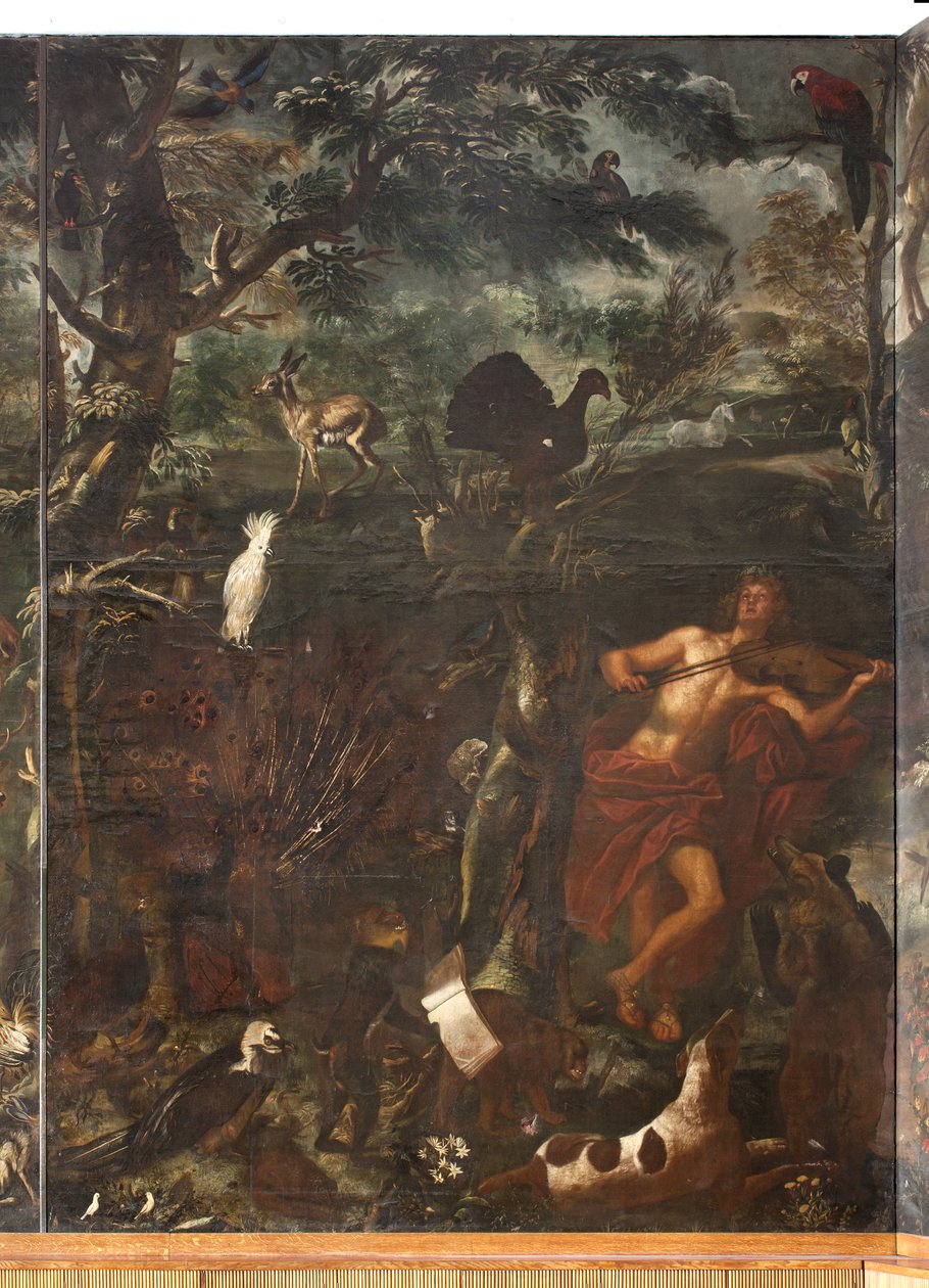 Tiere, Mythos von Orpheus (Detail) von Italian School