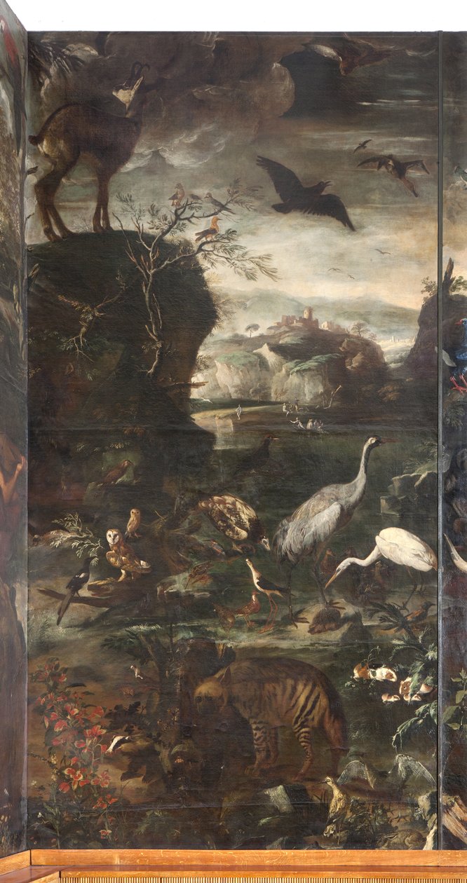 Tiere, Mythos von Orpheus (Detail) von Italian School