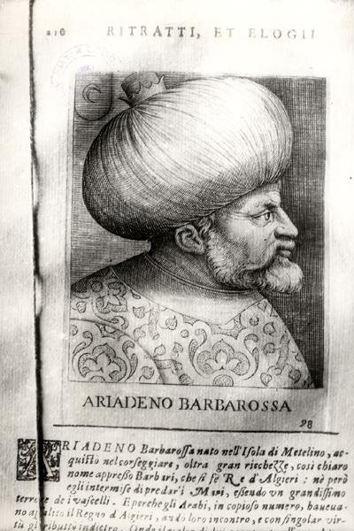 Ariadeno Barbarossa (ca. 1465-1546) (Gravur) von Italian School