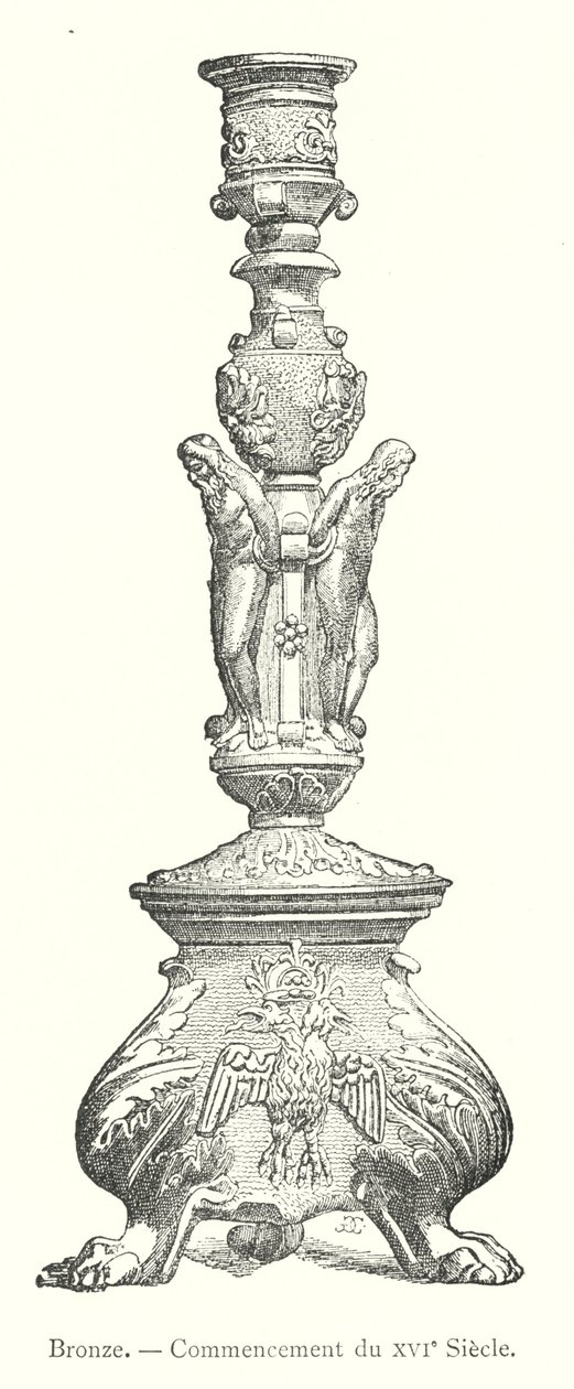 Bronze, Anfang des 16. Jahrhunderts (Gravur) von Italian School