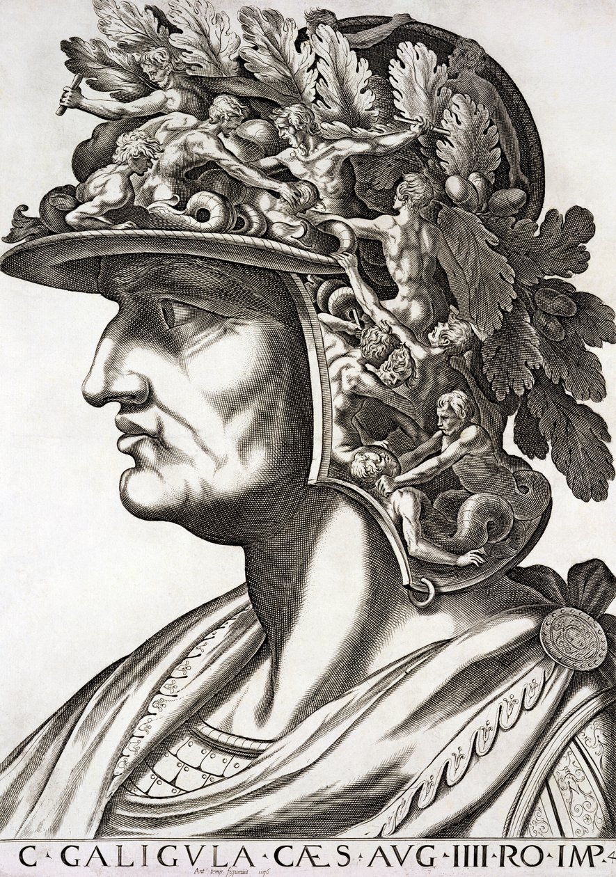 Caligula Caesar (12-41 n. Chr.), 1596 von Italian School