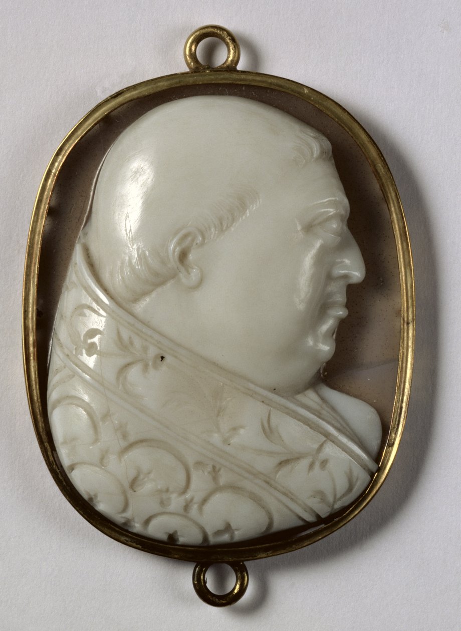 Kamee von Papst Leo X. (1475-1521) von Italian School