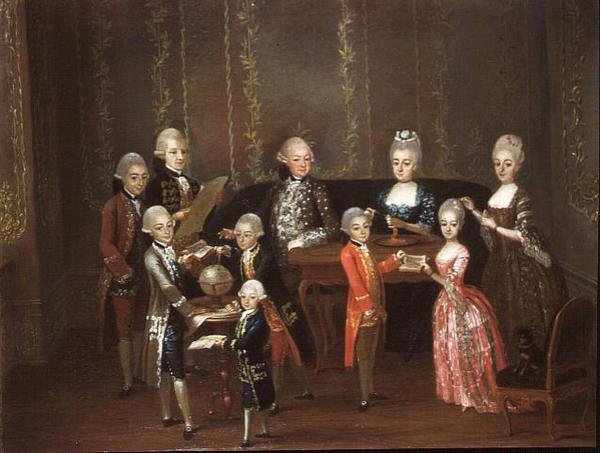 Elegantes Familieninterieur von Italian School
