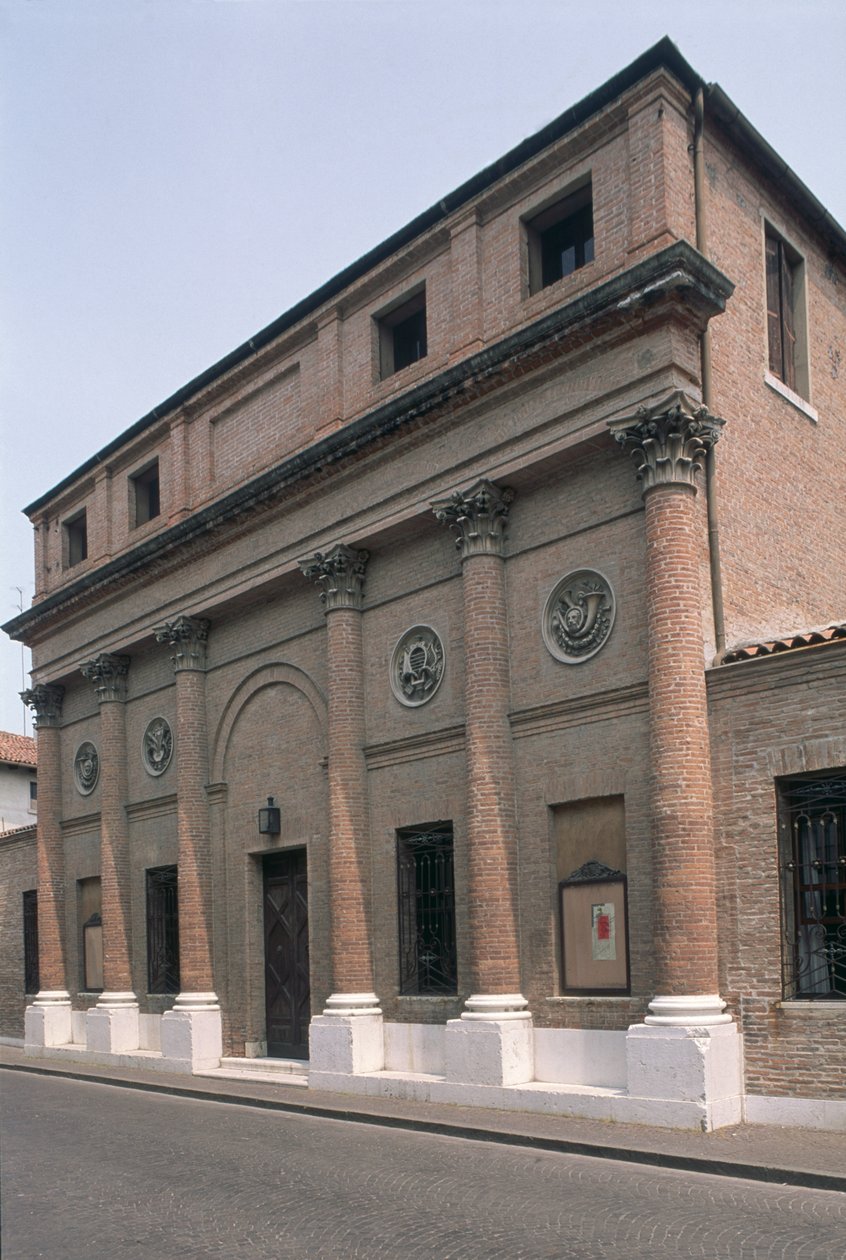 Fassade des Teatro Accademico von Italian School