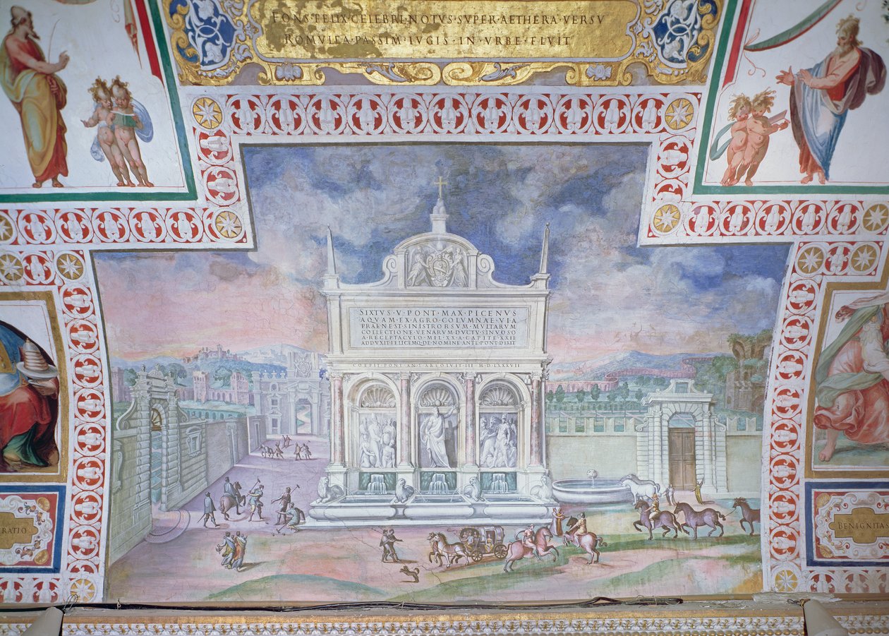 Mosesbrunnen, Piazza San Bernardo, Rom von Italian School