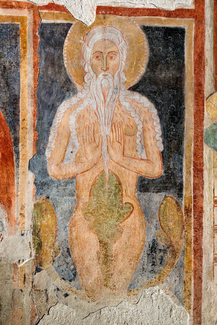 Fresko - Heiliger Onophrius der Einsiedler von Italian School