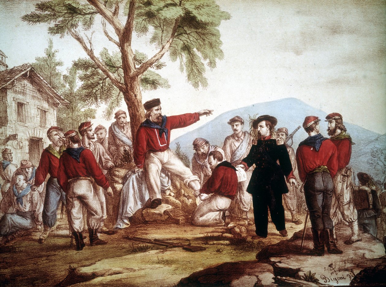 Garibaldi (1807-1882) verwundet in Aspromonte von Italian School