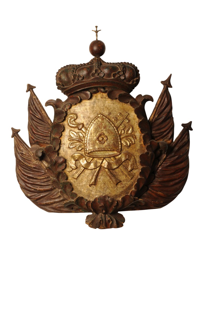 Große barocke Wappenschnitzerei, ca. 1700 von Italian School