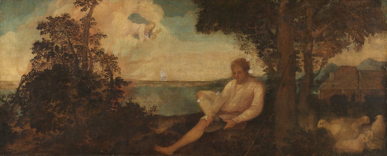 Moses und der brennende Dornbusch von Italian School
