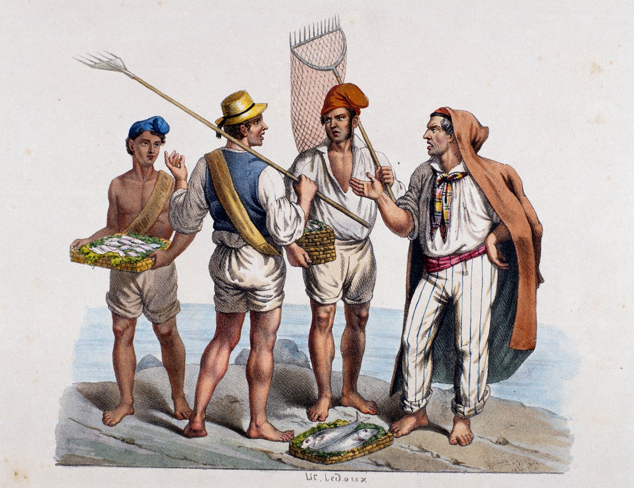 Neapolitanische Fischer, Italien von Italian School