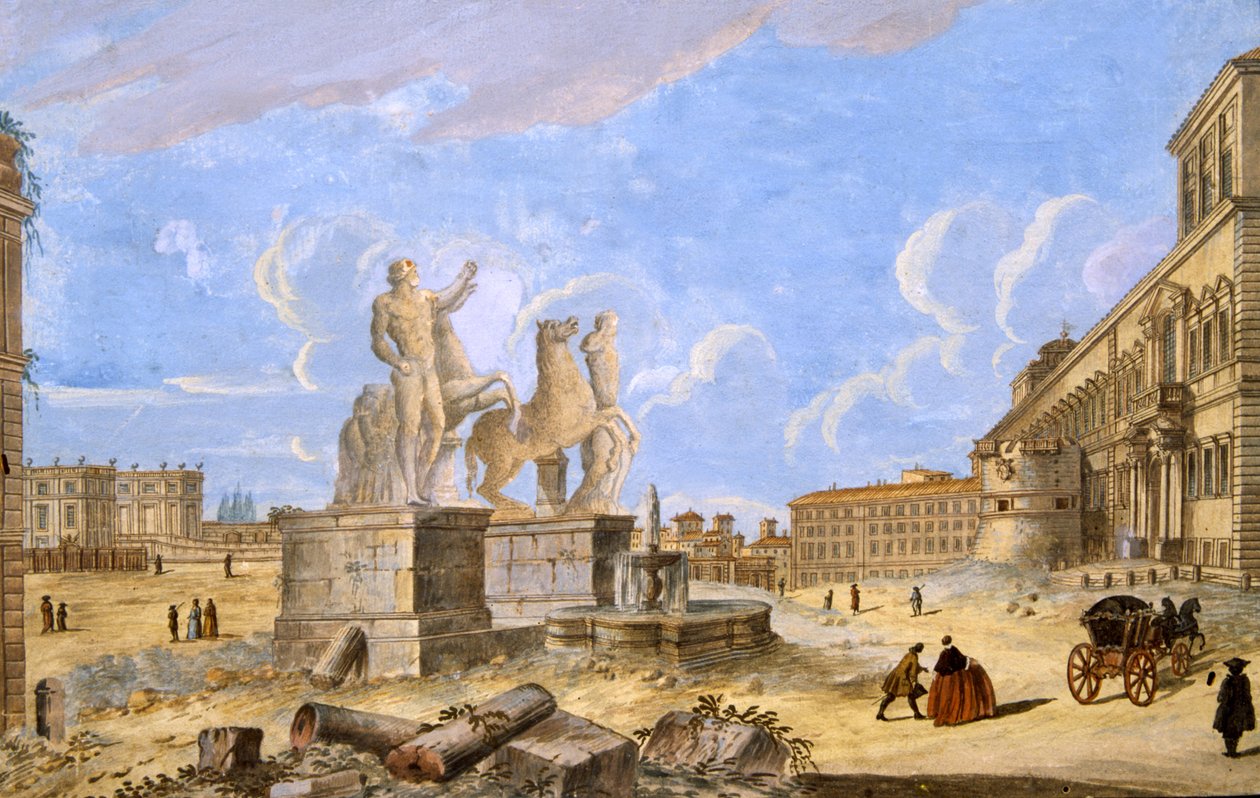 Piazza Monte Cavallo von Italian School