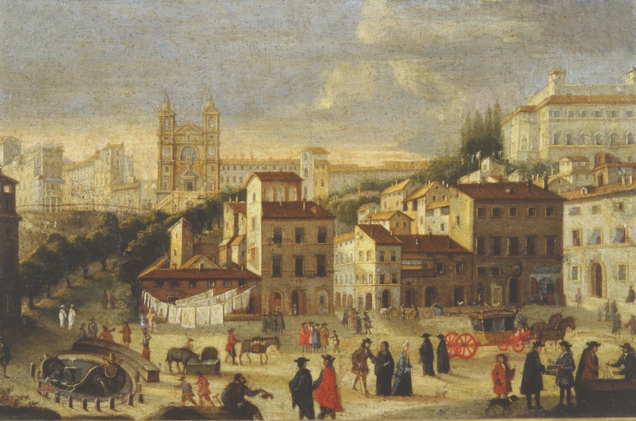 Piazza di Spagna und Trinità dei Monti von Italian School