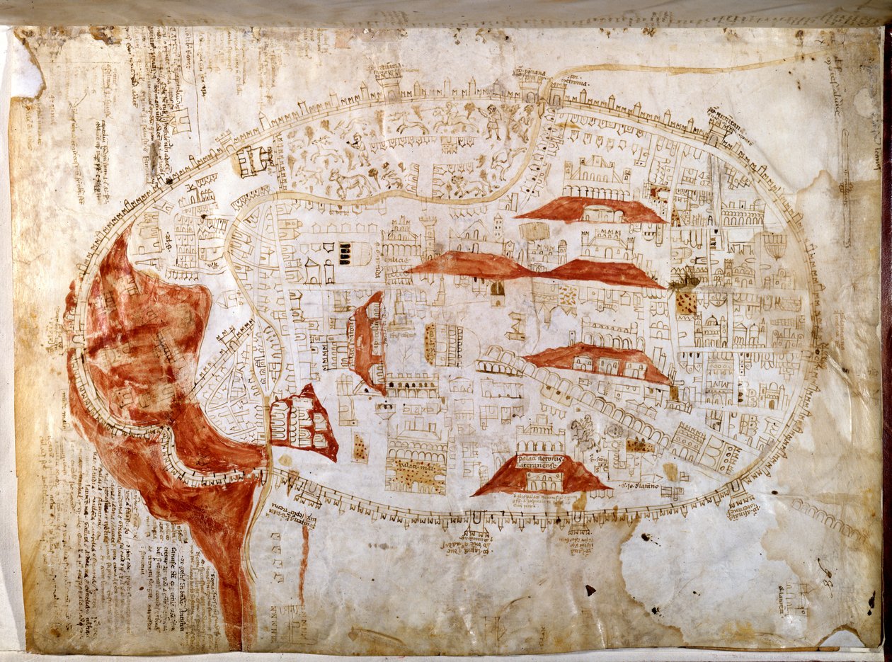 Plan von Rom von Italian School