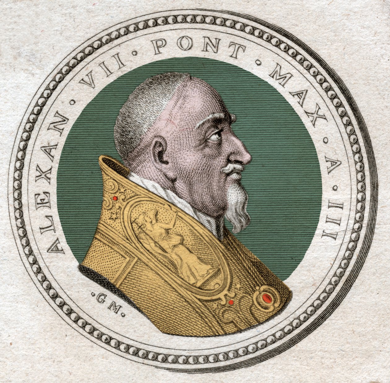 Papst Alexander VII (Gravur) von Italian School
