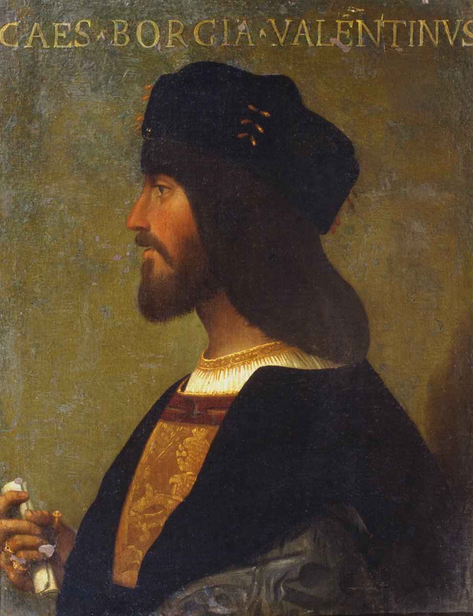 Porträt von Cesare Borgia von Italian School