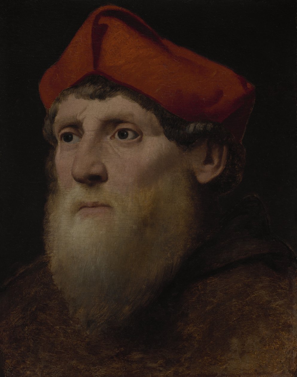 Porträt eines bärtigen Prälaten, um 1520-40 von Italian School