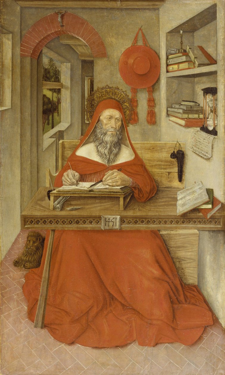 Der heilige Hieronymus in seinem Studierzimmer von Italian School