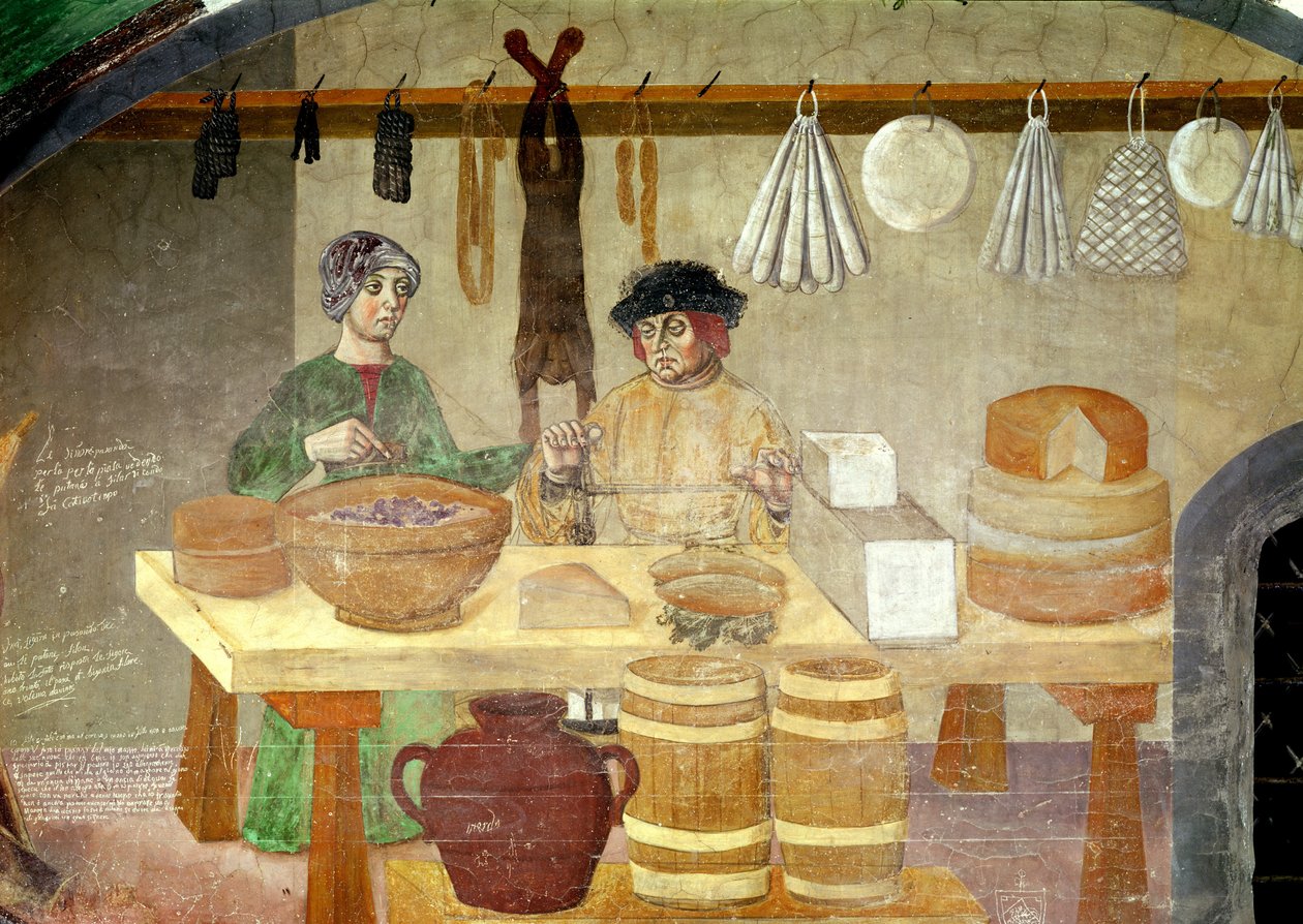 Wurst- und Käseverkäufer von Italian School