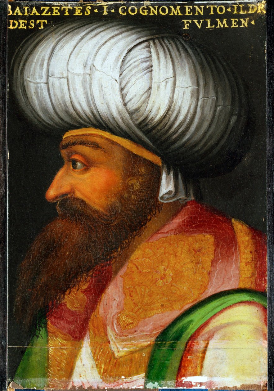 Sultan Bajezid I. Yldirim, regierte 1389-1402 von Italian School