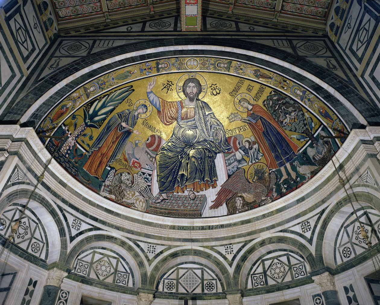 Der Segen Christi, 1297 (Mosaik) von Italian School