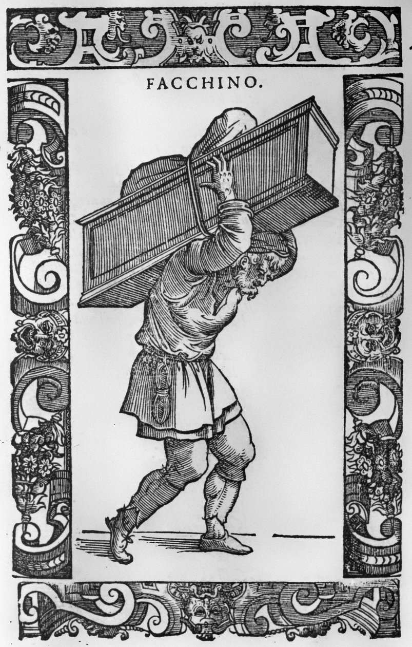 Der Träger Il Facchino von Italian School