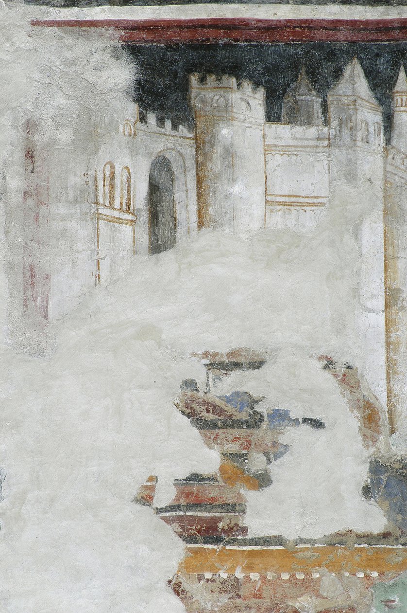 Stadt mit Türmen, 1140 von Italian School
