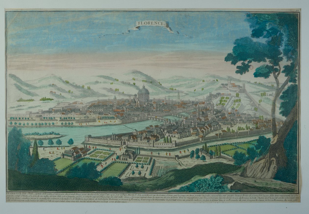 Blick auf Florenz von Italian School