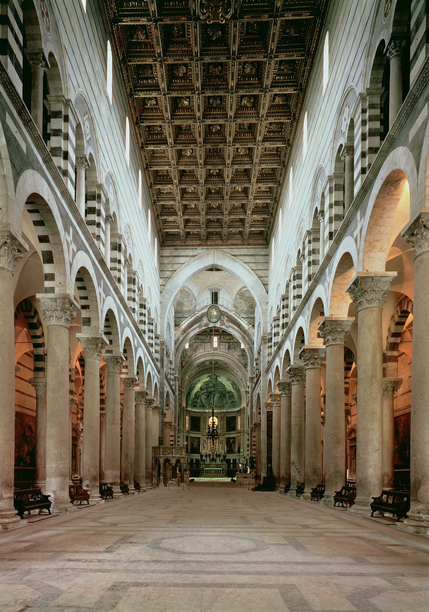 Ansicht des Kirchenschiffs von Italian School