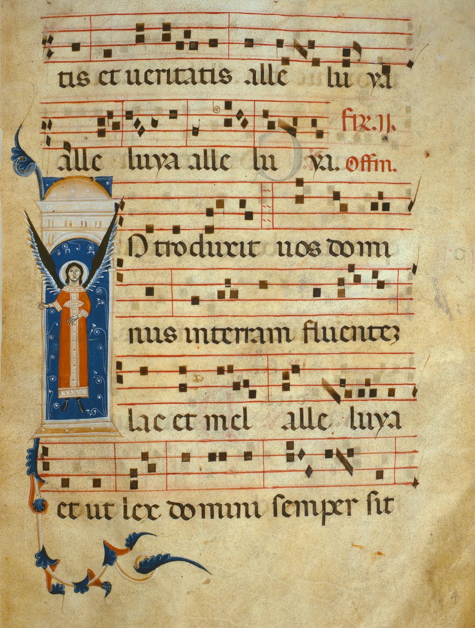 fol 4v. Graduale, ca. 1260 von Italian School