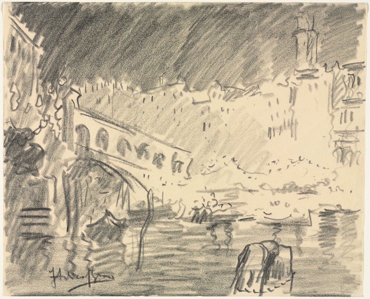 Die Rialtobrücke von Italico Brass