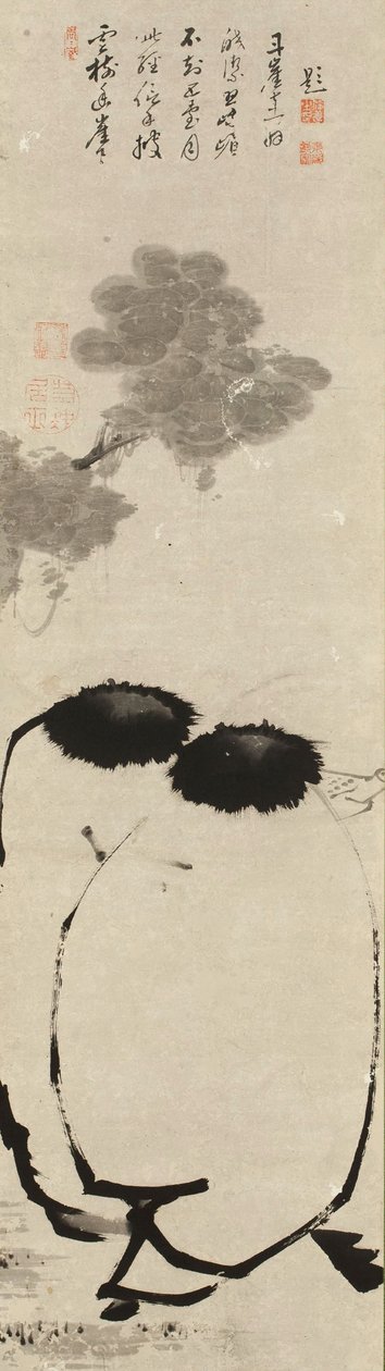 Hanshan und Shide, um 1763 von Ito Jakuchu