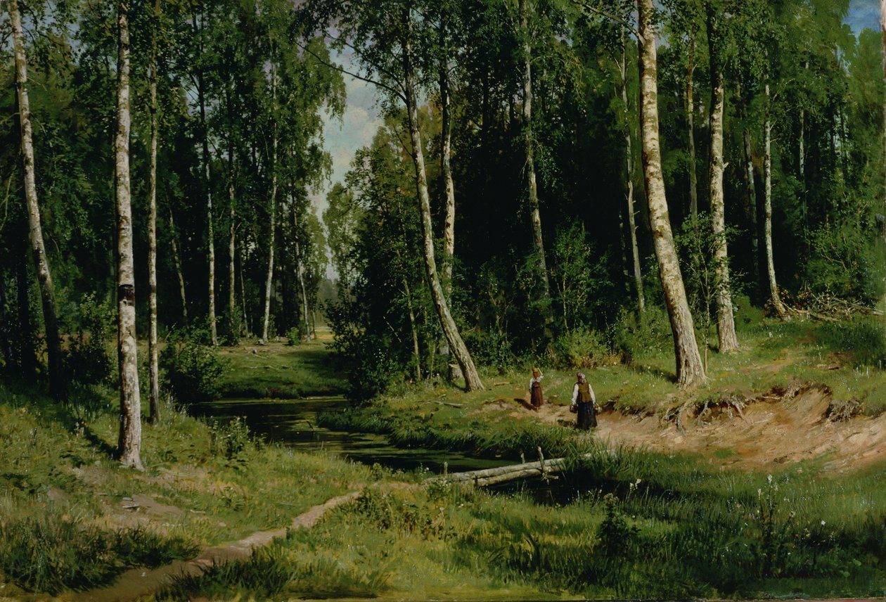 Im Birkenwald, 1883 von Ivan Ivanovich Shishkin