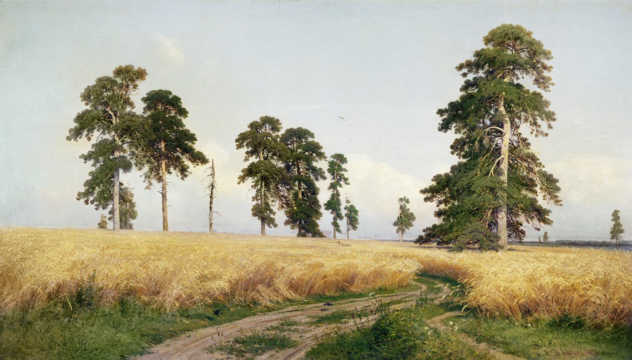 Das Weizenfeld, 1878 von Ivan Ivanovich Shishkin