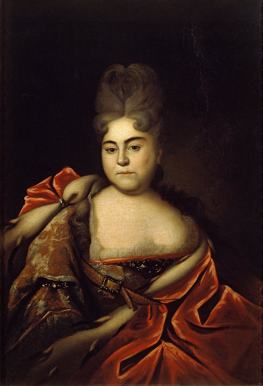 Porträt von Zarewna Natalja Alexejewna von Ivan Nikitich Nikitin