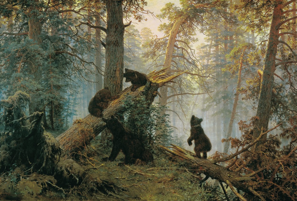 Morgen im Kiefernwald von Ivan Ivanovich Shishkin
