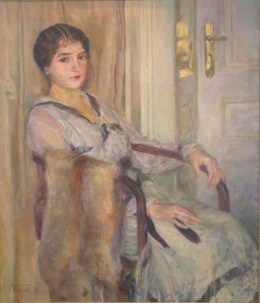 Dame im Sessel von Ivan Vavpotic