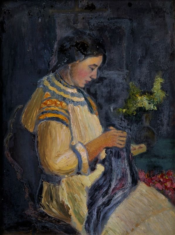 Beim Sticken von Ivan Zabota