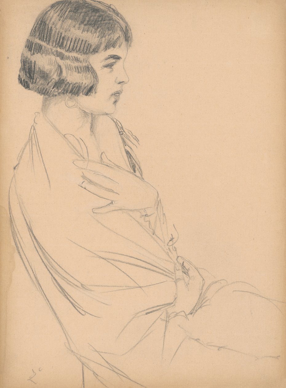 Sitzende junge Dame von Ivan Zabota