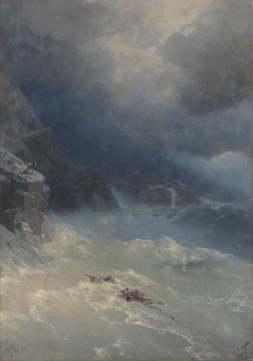 Der Sturm am Kap Aya von Ivan Aivazovsky