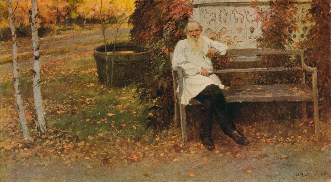 Graf Leo N. Tolstoi, ca. 1909 von Ivan Alekseyevich Vladimiroff