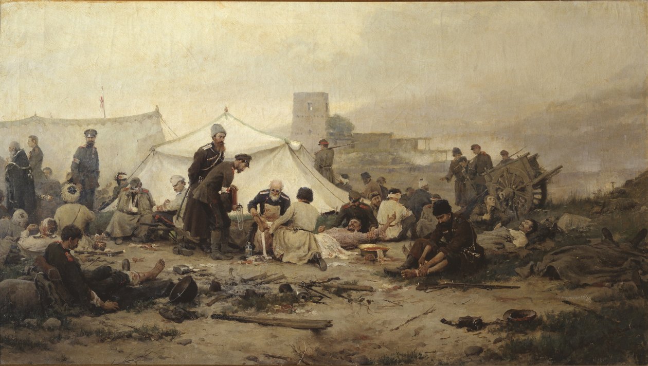 Verbandsplatz, 1893 von Ivan Alexeyevich Vladimirov