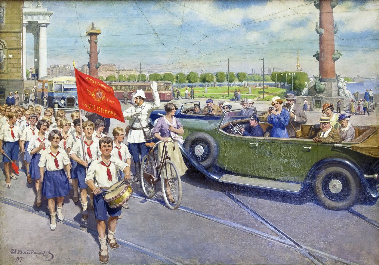 Die ausländischen Touristen in Leningrad von Ivan Alexeyevich Vladimirov