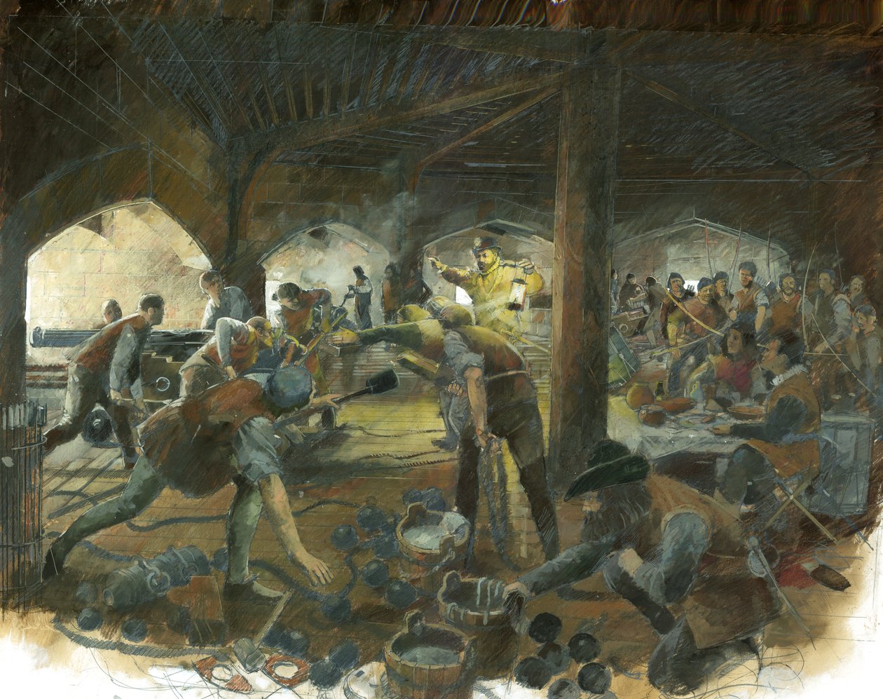 Geschützdeck, Pendennis Castle von Ivan Lapper