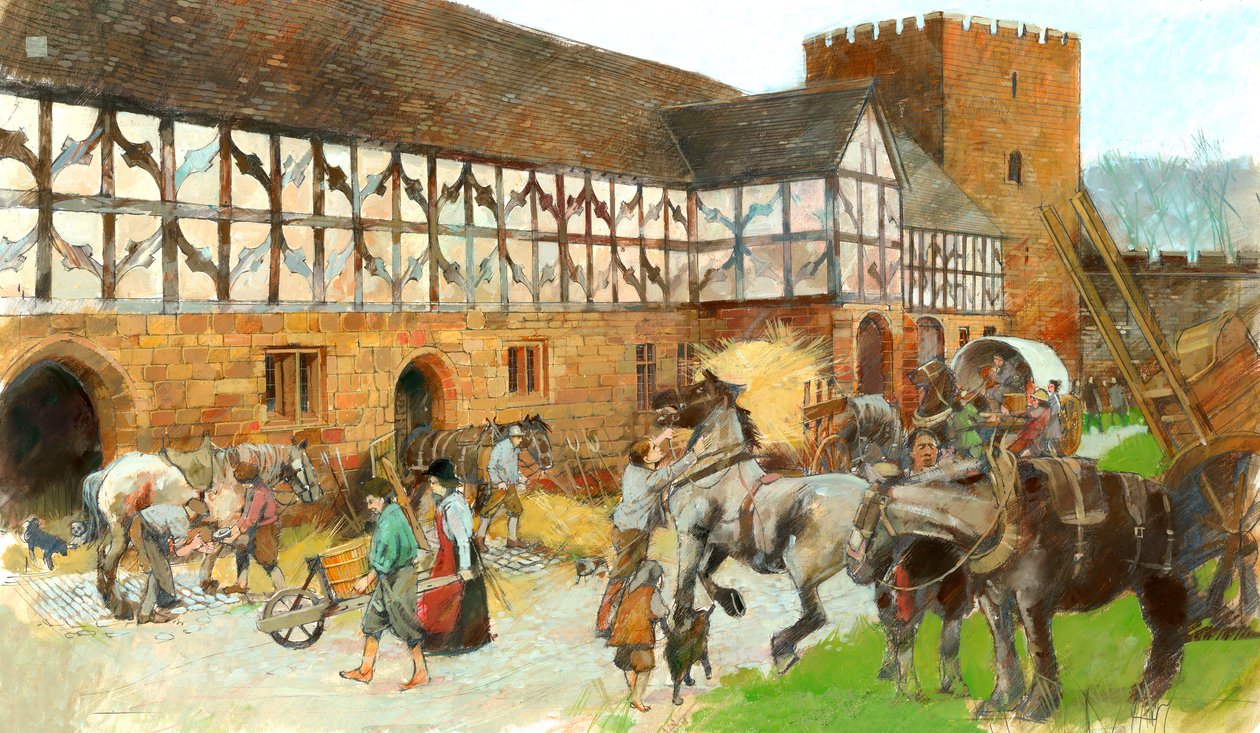 Kenilworth Castle Ställe, ca. 1990-2010 von Ivan Lapper