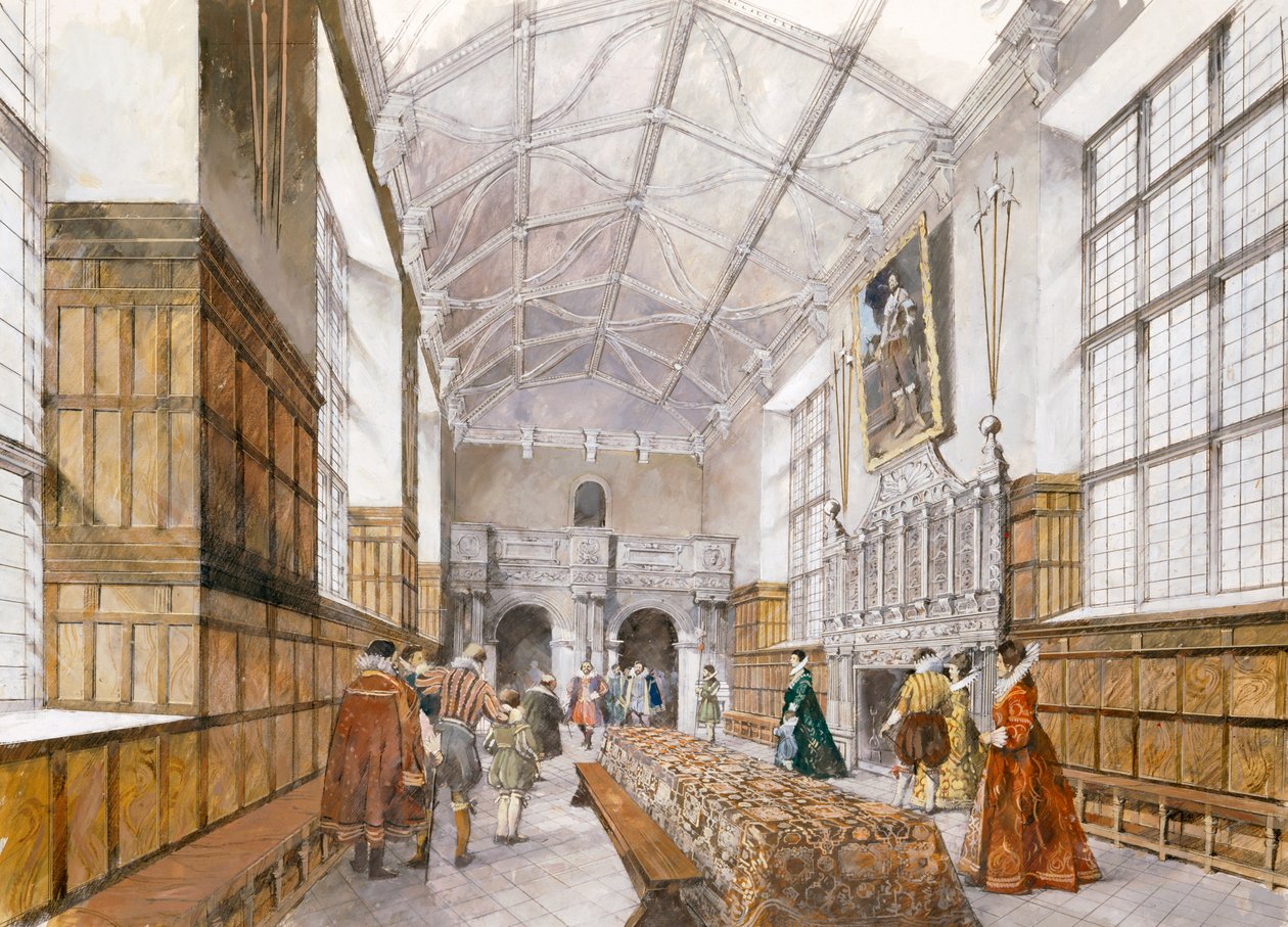 Kirby Hall, frühes 17. Jahrhundert, ca. 1990-2010 von Ivan Lapper