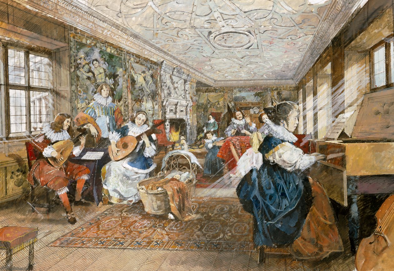 Kirby Hall, frühes 17. Jahrhundert, ca. 1990-2010 von Ivan Lapper